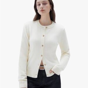 & Other Stories Cream Cardigan Sweater